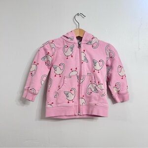 Hanna andersson goose zip up sweatshirt hoodie size 2t